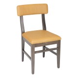 European Beechwood Wood Dining Chair - Orange - Front - Cheyenne