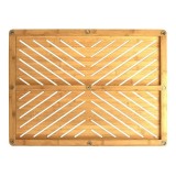 Oceanstar Bamboo Floor and Bath Mat - Back View