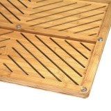 Oceanstar Bamboo Floor and Bath Mat - Detailed Angles