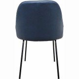 Moe's Home Collection Blaze Dining Chair - Blue - Rear
