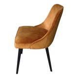 Moe's Home Collection Harmony Dining Chair - Set of 2 - Burnt Orange - Side
