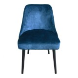 Moe's Home Collection Harmony Dining Chair - Set of 2 - Navy Blue - Front
