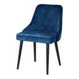 Moe's Home Collection Harmony Dining Chair - Set of 2 - Navy Blue - Perspective