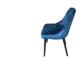 Moe's Home Collection Harmony Dining Chair - Set of 2 - Navy Blue - Side