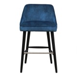 Moe's Home Collection Harmony Counter Stool - Navy Blue - Front