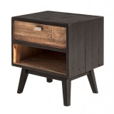 Nova Side Table Black - Angled View