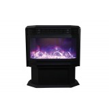 Sierra Flame 34" Wall Mount / Flush Mount Fireplace - Blue and Yellow Flame and Ice