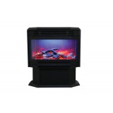 Sierra Flame 34" Wall Mount / Flush Mount Fireplace - Orange Flame and Blue Glow