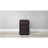 Furnitech FT16PDG 2 Drawer Contemporary Rolling Pedestal - Head On