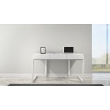 Furnitech Contemporary Writing Desk in Textured Matte White