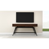 Furnitech Signature 63" Mid-Century Modern Console Table in Cognac- Front
