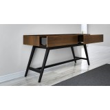 Furnitech Signature 63" Mid-Century Modern Console Table in Walnut