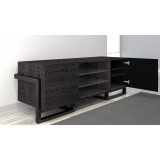70" Art Deco TV Console - Angled View