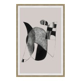 Happiness 2 Abstract Ink Print Wall Décor - Front