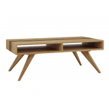 Azara Tiger Coffee Table With Tiger Exotic Inlay - Angled