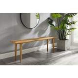 Greenington Azara Bench in Caramelized - Lifestyle Angled View