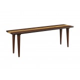 Greenington Azara Bench in Sable - Angled View
