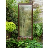 Gardenfall Etched Bamboo Water Fountain - Large - Front