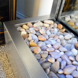 Towering 8' Stainless Steel Gardenfall with Silver Mirror - Bottom Stand