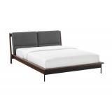 Greenington Park Avenue King Platform Bed with Fabric - Ruby - Angled