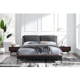 Greenington Park Avenue King Platform Bed with Fabric - Ruby - Front Lifestyle