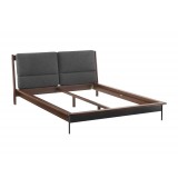 Greenington Park Avenue Cal King Platform Bed with Fabric - Ruby - Angled without Cushion