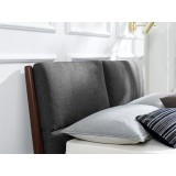Greenington Park Avenue Cal King Platform Bed with Fabric - Ruby - Headboard