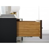 Greenington Park Avenue 4 Drawer Double Dresser - Opened Drawer Side Angle