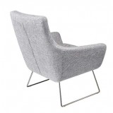 Kendrick Chair Light Grey Fabric - Back