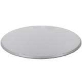 SoHo Round Table Top In Rustic Gray - Angled