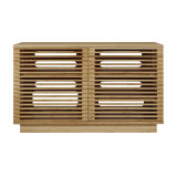 48" Rowan Media Center Caramelized - Angled View