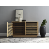 48" Rowan Media Center Caramelized - Lifestyle With Door Opened