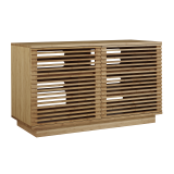 48" Rowan Media Center Caramelized - Angled View Back