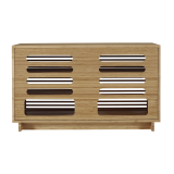48" Rowan Media Center Caramelized - Back