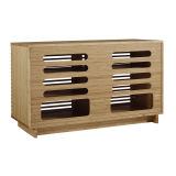 48" Rowan Media Center Caramelized - Angled View