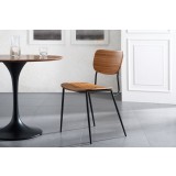 Greenington Soho 36" Round Table - Amber - Lifestyle