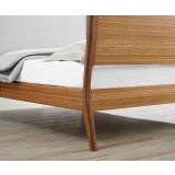 Greenington Ventura Queen Platform Bed - Amber - Leg Angled View