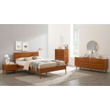 Greenington Ventura King Platform Bed - Amber - Lifestyle Angled