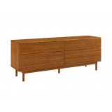 Greenington Ventura 4 Drawer Double Dresser - Angled