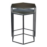 Polygon Accent Tables Set Of Two - Top Angle