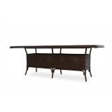 Haven 84" Rectangular Umbrella Dining Table - Angled