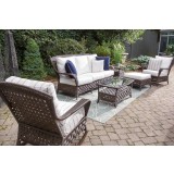 Haven Lounge Rocker in Tobacco - Lifestyle