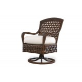 Haven Swivel Rocker Dining Armchair in Tobacco