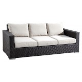 Sunset West Wicker Solana Sofa With Cushions