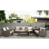 Coronado Wicker Sofa With Cushions - In Set - Lifestyle