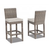 Coronado Wicker Barstool With Cushions