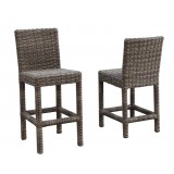 Sunset West Coronado Wicker Counter Stool With Cushions