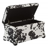 Hourglass Storage Ottoman - Abby Geo Basil