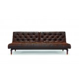 Oldschool Sofa in Retro Lacquer and Vintage \ Black Leather