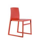 sidea Furniture Hanna Sled Chair - Red